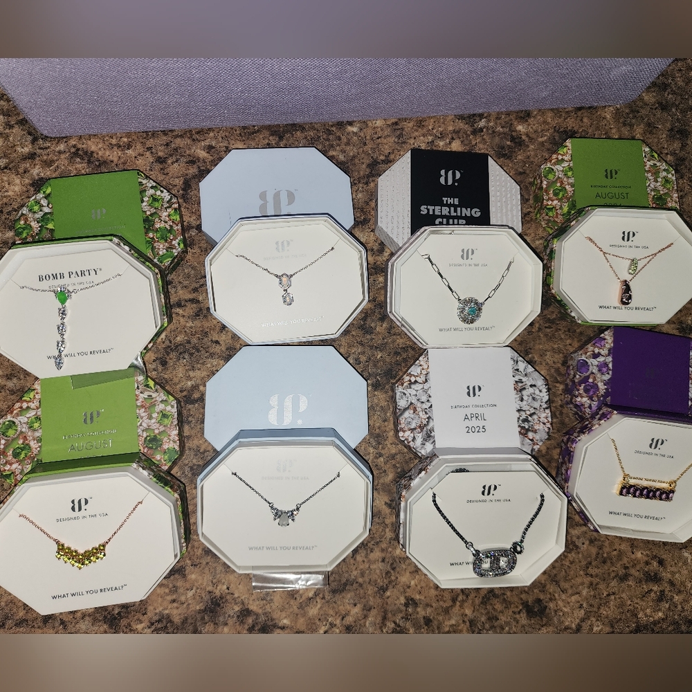 Bomb Party Lot Of 8 Necklaces